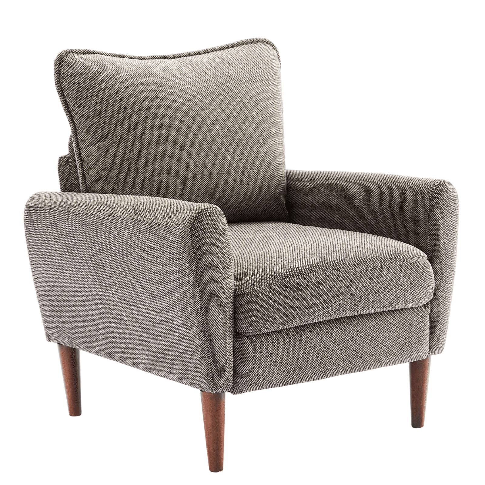 EDX Comfy Chair for Adults, Leisure Chair for Bedroom Living Room Dorm Rooms Flexible Reading Chair, Gray