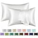 thumbnail image 5 of 1 Pair, Solid Color Faux Silk Satin Pillowcase, Household Bedding, Envelope Pillowcase, 5 of 5