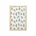 thumbnail image 1 of Tropical Animals Wall Art with Frame, Koala Pattern Design Mammals of Nature Australian Animals, Printed Fabric Poster for Bathroom Living Room, 23" x 35", White Grey, by Ambesonne, 1 of 2