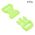 thumbnail image 3 of Uxcell Plastic Buckles 8 Pack Quick Side Release Clips Green 11mm, 3 of 6