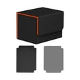 thumbnail image 2 of Card Cape Deck Box TCG Card Dice Hobbies La colección puede celebrar más de 100 cartas organización negro naranja, 2 of 8