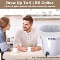 thumbnail image 5 of Commercial Grade Cold Brew Coffee Filters, 20" x 20" Bulk Brewing Bags for 5 Gallon Buckets, Capacity Up to 5 LBS of Coffee, 5 of 8