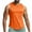 Orange, variant on CHGBMOK Mens Tank Tops Fashionable Solid Color Sleeveless Mesh Breathable Sports Top Sizes M-3XL