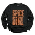 thumbnail image 4 of Spice Girl Block Distressed - Women's Garment Dyed Long Sleeve Graphic T-Shirt, 4 of 10
