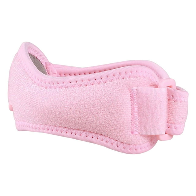 Rodillera con cinturón estabilizador y protección para rodillas, almohadilla ajustable para rótula. todo rosa