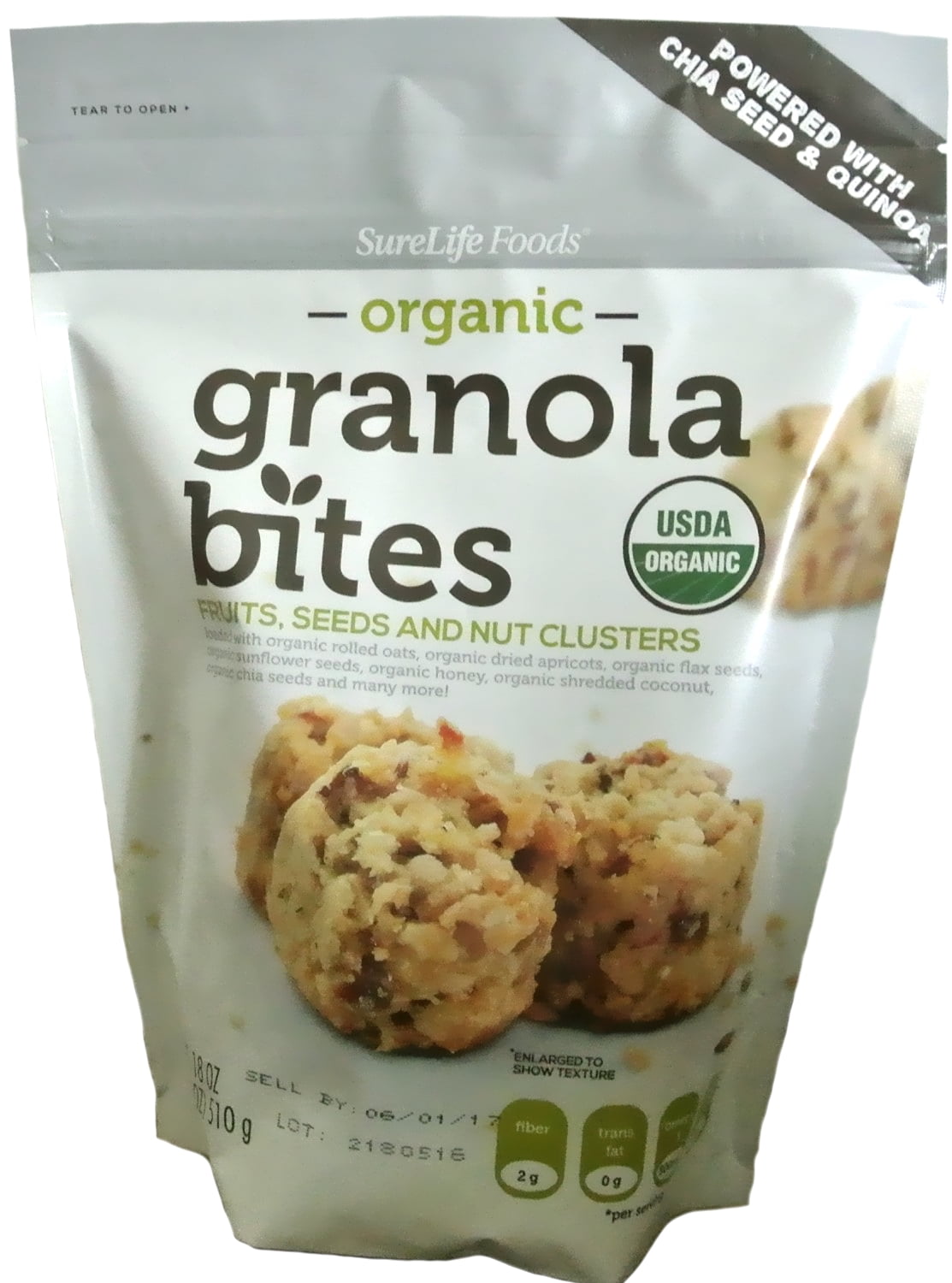 SureLife Organic Granola Bites, 18 Ounces