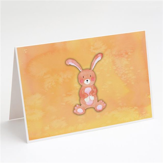 Rabbit Watercolor Greeting Cards & Envelopes - Pack of 8