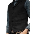thumbnail image 4 of Chaleco de hombre primavera y otoño Casual versión coreana moda nueva Slim Fit abrigo de una botonadura chaleco camiseta sin mangas, 4 of 4