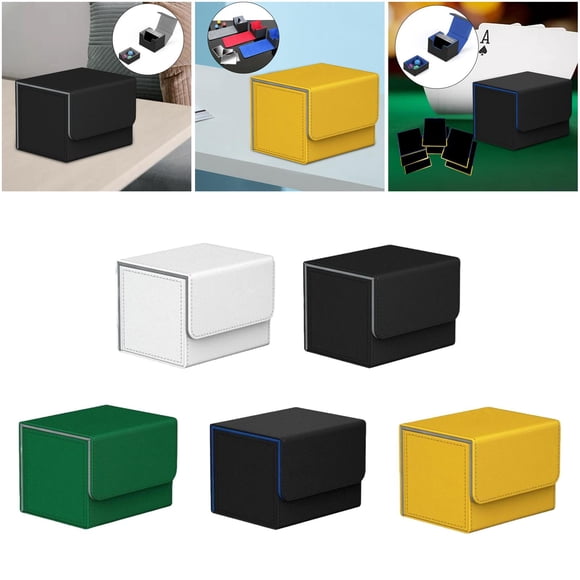 5x Card Deck Box Organizer Storage Standard Container Game Cards Cola Estuche de baraja de cartas coleccionables