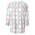 thumbnail image 4 of DDAPJ pyju Easter Shirt for Women 3/4 Sleeve Cute Bunny Graphic Tees Egg Hunt Themed T-shirt Holiday Party Blouse Tops Birthday Gifts Multicolor XXL, 4 of 6