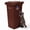 Brown, variant on PLASTIC PRINCE 32 Gallon Trash Can with Wheels Outdoor Trash Can with Locking Lid Heavy-Duty Rolling Trash Bin Plastic Outside Garbage Can Wheeled Brown for Home Hospitals Restaurants Offices