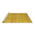 thumbnail image 2 of Ahgly Company Machine Washable Indoor Round Abstract Yellow Contemporary Area Rugs, 5' Round, 2 of 4