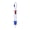 Blue, variant on 1Pc 4-in-1 Shuttle Pen with Carabiner Clip, Rose Red Grip Retractable Multi-color Pen for Purses and Work, Convenient Clip-on Ballpoint Pen
