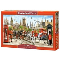 4000 Piece Jigsaw Puzzle, Pride of London, Great Britain, Iconic Monuments of London, Adult Puzzles, Castorland C-400300-2