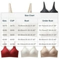 thumbnail image 2 of Bras for Women No Underwire Full Coverage Seamless Push Up Wireless Color Block Soft Lightly Underwear Everyday Bras (36/80BC, Beige), 2 of 5