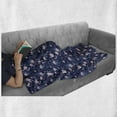 thumbnail image 5 of Floral Soft Flannel Fleece Blanket, Tropical Pink Tones Flowers Dragonfly Night Look Vintage English Garden Art, Cozy Plush for Indoor and Outdoor Use, 50" x 70", Lavender and Mauve, by Ambesonne, 5 of 5