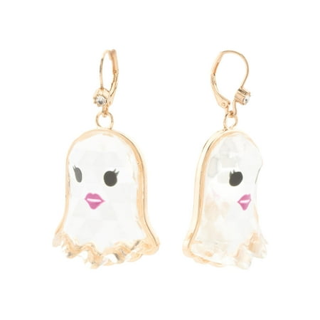Betsey Johnson Boo-tiful Ghost Drop Earrings