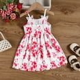 thumbnail image 4 of MEZZALL Toddler Girls Sleeveless Floral Prints Spaghetti Straps Dress Dance Party Dresses Cozy Sundress, 4 of 6