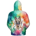 thumbnail image 2 of Funny Watercolor Adorable Belgian Malinois Peeking Through Torn Paper Effect All Over Print 3D Hoodie Unisex Merch Hoodies Sheepdog Dog Lover Gifts - 00026, 2 of 6