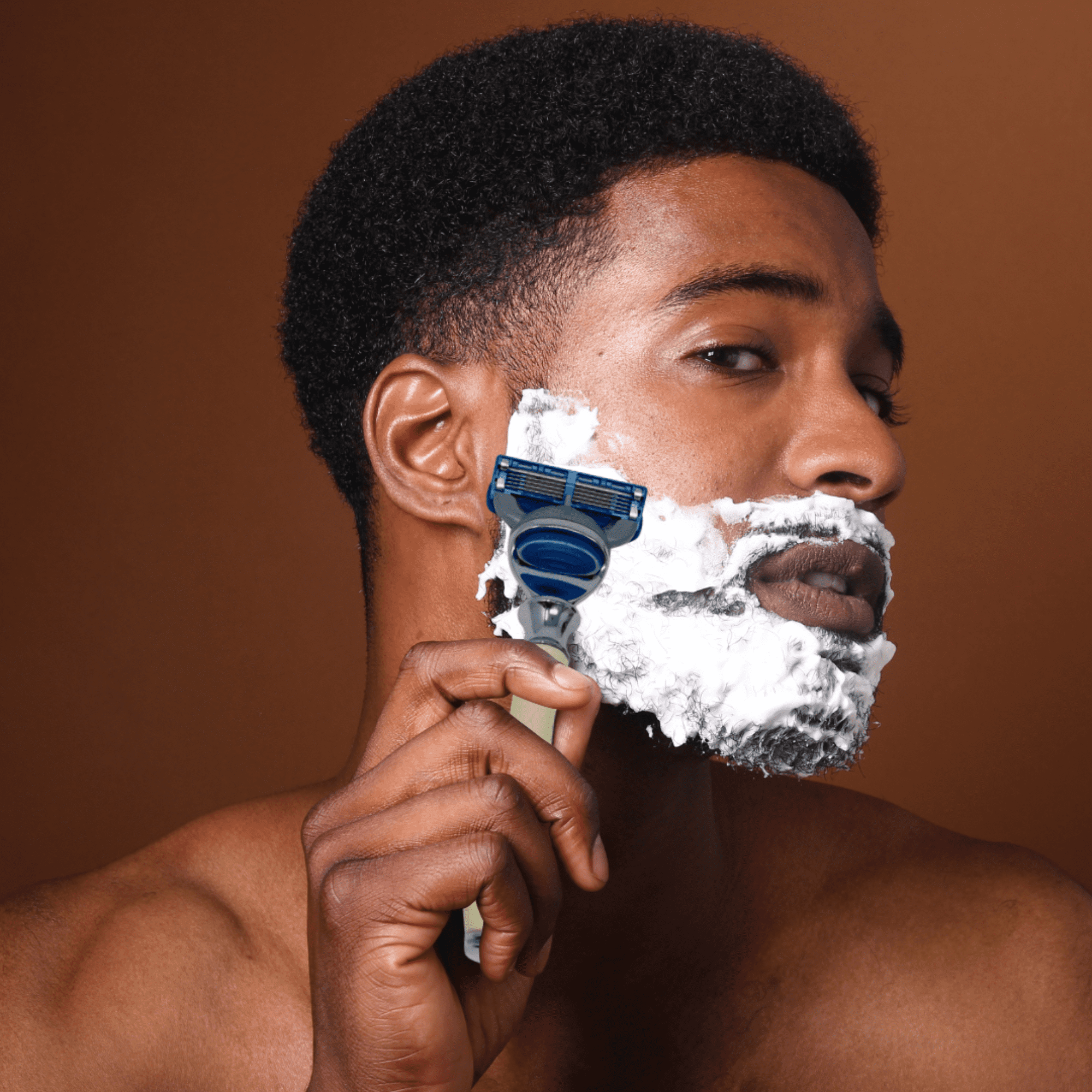 GENTS Men's 5 Blade Manual Razor, White
