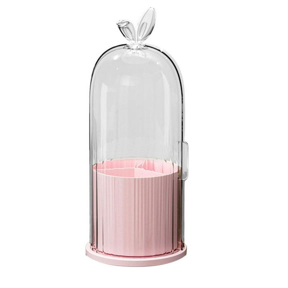 Makeup Brush Holder with Cover Rotary Dust Protection Dresser Cosmetic Organise
