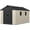 Beige 8x12 FT Shed with Floor, variant on Plastic Outdoor Storage Shed with Floor, 8 x 6 FT Resin Tool Garden Shed with DIY Window and Lockable Door, Outside Kick-it Shed for Patio,Garden, Backyard, Lawn, Beige