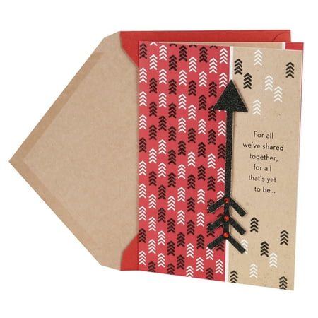 - Hallmark Valentine's Day Card for Significant Other (Black Glitter Arrow)