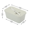 thumbnail image 4 of Jeaker Butter Dish With Lid for Countertop and Refrigerator Door Shelf,  Plastic Butter Holder Tray Container with Butter Knife, 4 of 8