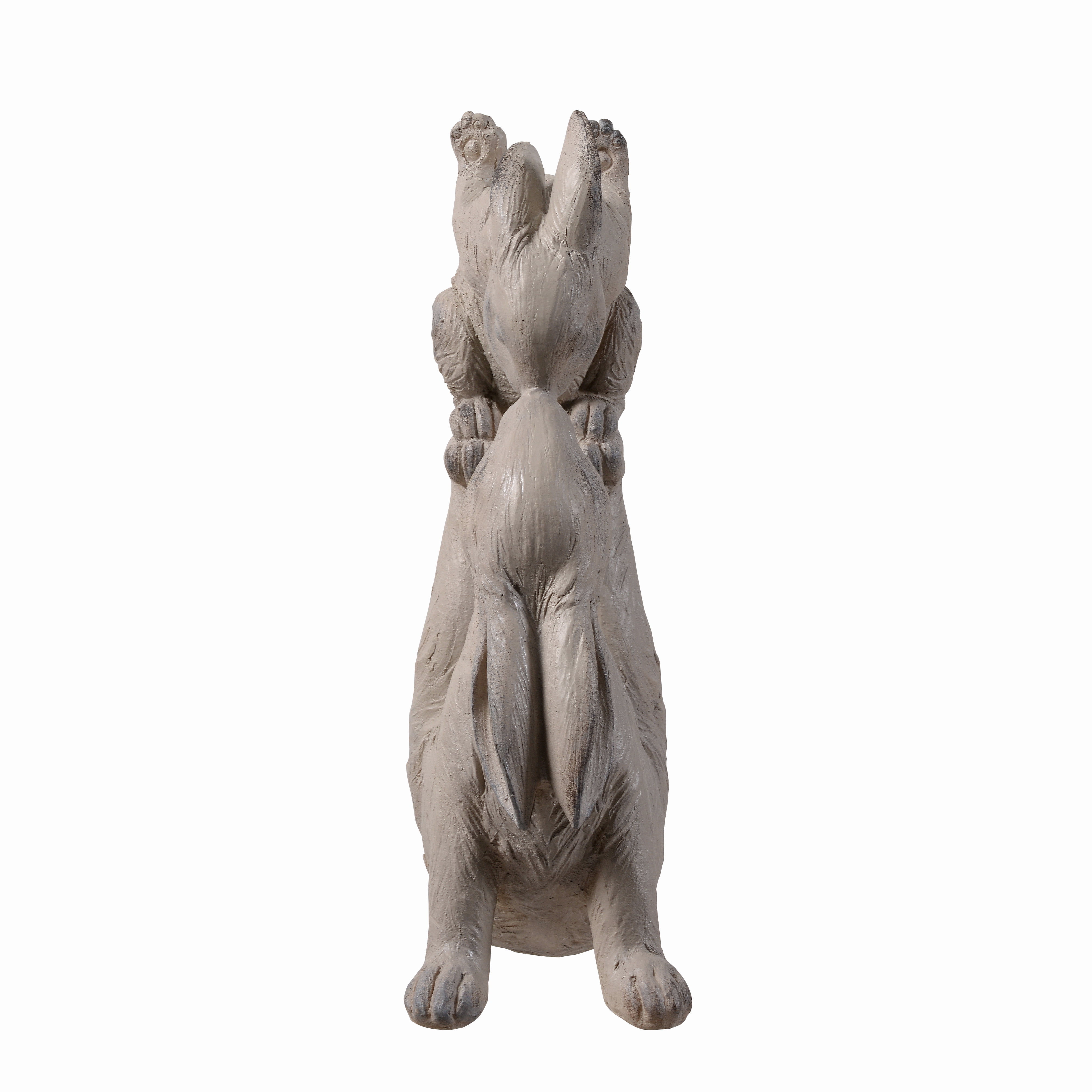 Mom & Baby Rabbits Garden Statue Bunny Yard Decor