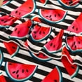 thumbnail image 4 of uublik Baby Cute Summer Jumpsuits for Girls Watermelon Stripe Strap Romper Jumpsuit Red, Size 0-2T, 4 of 5