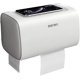 thumbnail image 3 of Soporte adhesivo de papel higiénico, soporte de papel autoadhesivo impermeable para pared, soporte de papel para cocina de baño para teléfono inteligente (blanco multi) Feliz Sencillez, 3 of 5