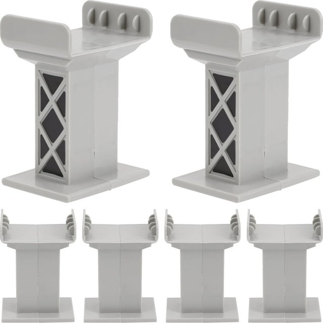 HLONK Modèles de Suspension de Pont de Quai de Train Accessoires de Rail Jouet 6 Pcs