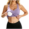 thumbnail image 2 of Xdegoge Womens Ribbed Workout Crop Tank Tops With Built In Bra Removable Pads Athletic Sleeveless Gym Yoga Shirts Fitness Activewear Casual Lounge Tees Tops, 2 of 6