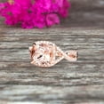 thumbnail image 4 of Staggering Looking 2.30 Carat 7mm Cushion Cut Morganite Engagement Ring 10k Rose Gold Halo Wedding Ring Anniversary Promise Surprisingly Ring, 4 of 9