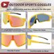 thumbnail image 5 of 1 juego de gafas de motocicleta anti-reflejo Triacetato de celulosa UV400 gafas de sol para deportes al aire libre para motocross, bicicleta de tierra, ATV, lente roja, marco rojo amarillo, 5 of 6