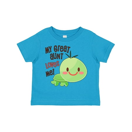 

Inktastic My Great Aunt Loves Me- Cute Turtle Gift Toddler Boy or Toddler Girl T-Shirt
