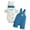a2-Sky Blue, variant on KPOPLK Newborn Infant Baby Clothes for 0 3 6 9 12 18 Months Short Sleeve Romper   Pants Suspender  Hat 3PCS Outfits Set(0-3 Months,Sky Blue)
