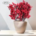 thumbnail image 3 of 6 Bundles Red Gypsophila Artificial Flowers Fade Resistant Plastic Artificial Flowers for Living room, Bouquet Decoration, 3 of 7