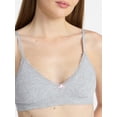 thumbnail image 4 of No Boundaries Cotton Pointelle Bralette and Thong Set, 2-Piece, Sizes XS-XXXL, 4 of 5