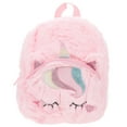 thumbnail image 1 of Miangastore Adorable Backpack Unicorn Style Plush School Bag Pink 1Set, 1 of 8