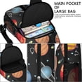 thumbnail image 2 of Planet Moon Rocket Sling Bag, Galaxy Space Backpack for Travel, Astronaut Crossbody Daypack with Starry Night Design, 2 of 6