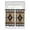 Brown, variant on Tier Curtains 45 Inches Long, Brown Southwest Window Treatment Curtain Drapes, Boho Aztec Ethnic Abstract Geometric Window Half Privacy Curtains for Bedroom Bathroom, 42"x45", 2 Panels
