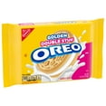 thumbnail image 3 of OREO Golden Double Stuf Sandwich Cookies, 15.25 oz, 3 of 15