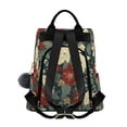 thumbnail image 2 of FORMRS Women's Travel Backpack Purse Anti-theft Hidden Pockets Casual Shoulder Bag, Christmas Blooms, 2 of 7