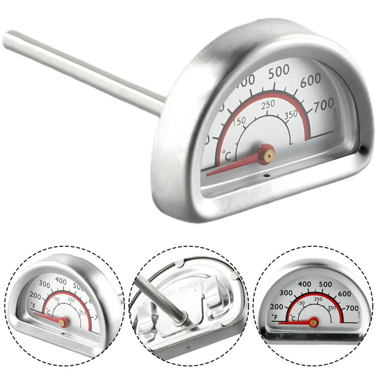 Replacement Stainless Steel Grill Thermometer Heat Indicator for Charbroil Grill