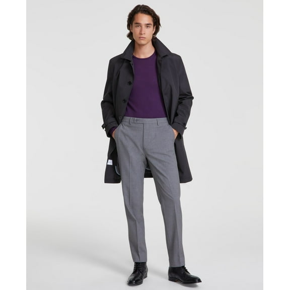 Calvin Klein Mens Slim fit Dress Pants 33 / 30 Charcoal Grey Solid Stretch