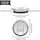 thumbnail image 2 of 5 Pack 30 oz Replacement Lids Tumbler Plastic Splash Resistant Lids lucency Covers Spill Proof Skinny Tumbler Lid Cup Covers for OF 3 INCH 30 oz Tumbler Cups, 2 of 5