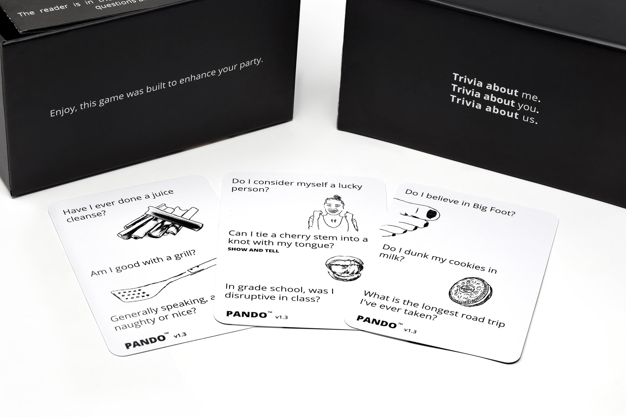 Pando - The Party Game Where You Try to answer Trivia Questions about Your Friends or Family