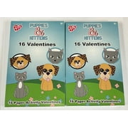 Paper Magic 32 Puppies and Kittens Paper Activity Kids Classroom Valentine Cards