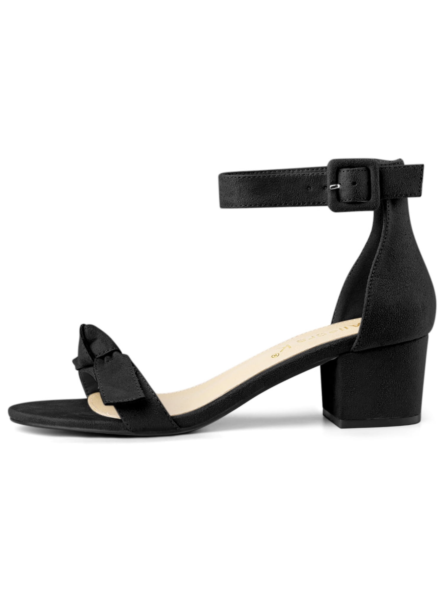womens black sandals low heel